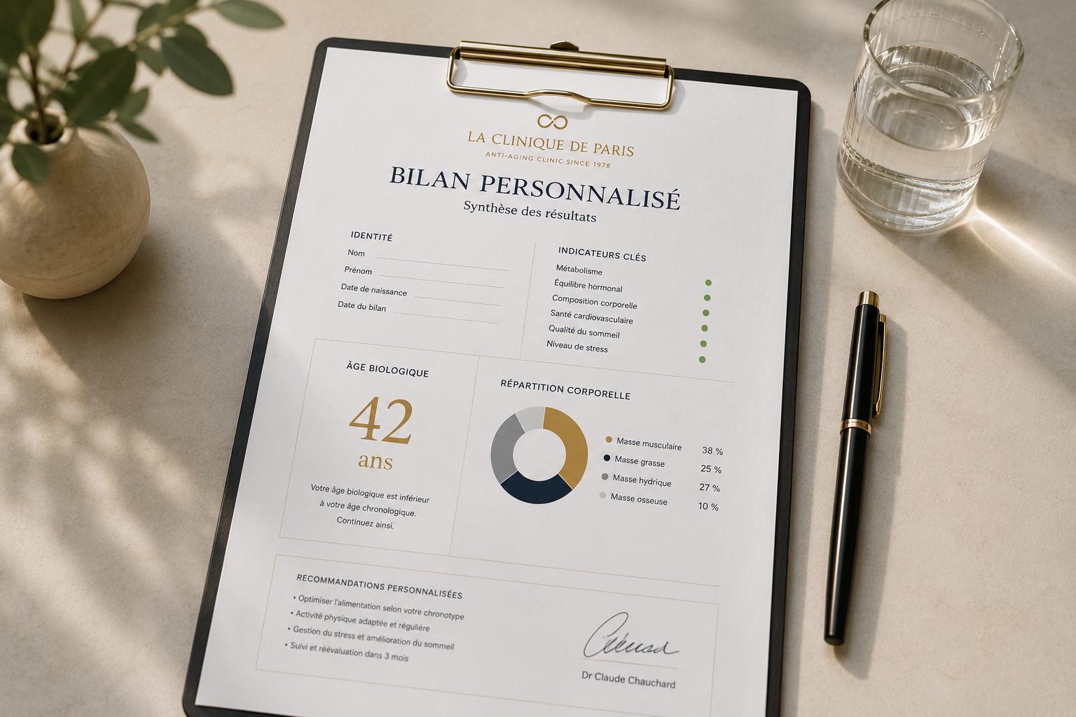 Bilan personnalisé anti-âge